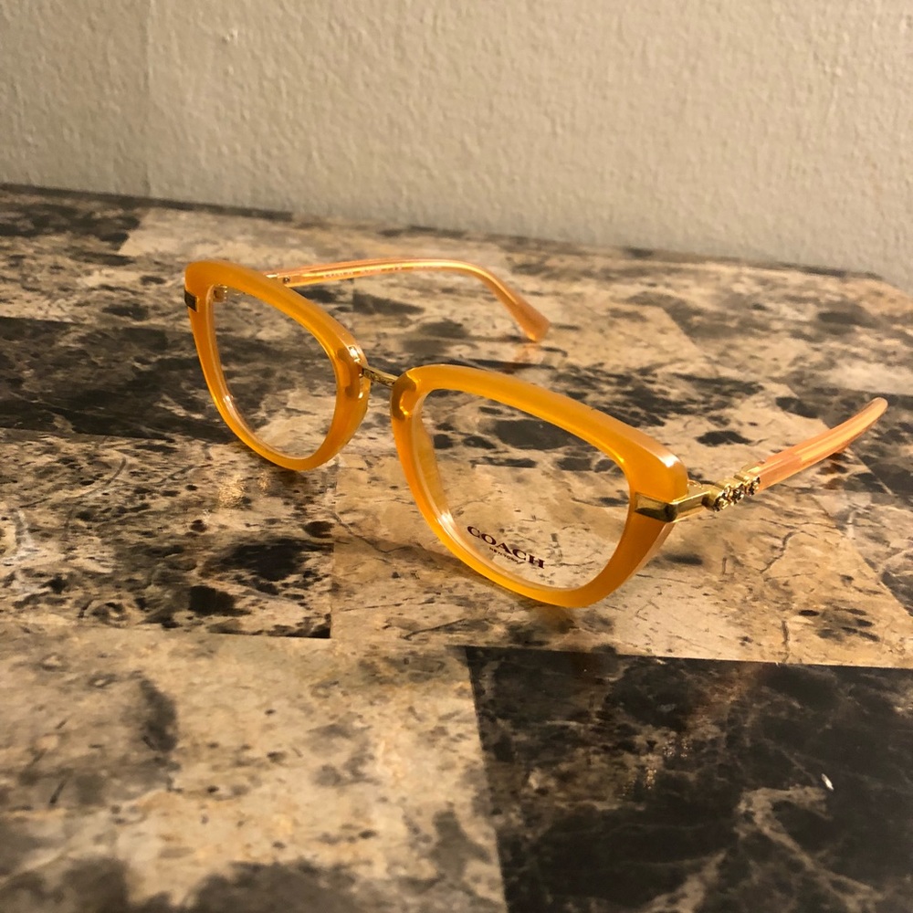 Coach 6106b 5455 Gold Amber Eyeglasses